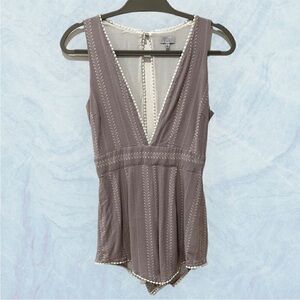Tobi Taupe Sleeveless Chemise